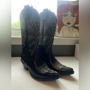 NWT NEVER WORN. JEFFERY CAMPBELL SPIDERWEB BOOTS 🕷️
